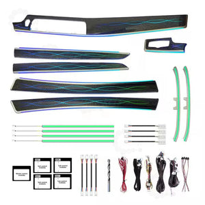 256 Colors Symphony LED Car Interior Ambient Lighting for BMW 5 Series F10 F11 F18 2011-2017 Atmosphere Strip Accessories Carputech