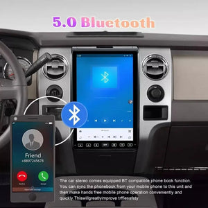 For Ford F150 2009-2012 Car Radio Stereo Carplay Upgrade Tesla Style Screen 14.4" Qualcomm Android Auto GPS Navigation Multimedia Player Carputech