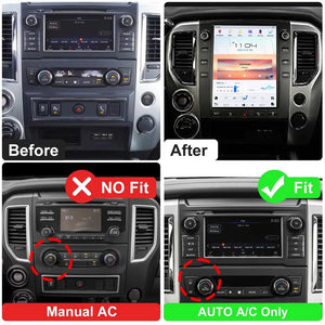 12.1" Qualcomm For Nissan Titan 2016-2020 Car Radio Stereo Carplay Upgrade Tesla Style Screen Android Auto GPS Navigation Multimedia Player Carputech