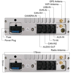 12.1" Qualcomm For Lexus GS430 2004-2011 Car Radio Stereo Carplay Upgrade Tesla Style Screen Android Auto GPS Navigation Multimedia Player Carputech