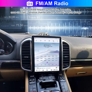 10.4" Qualcomm For Porsche Cayenne 2011-2018 Car Radio Stereo Carplay Upgrade Tesla Style Screen Android Auto GPS Navigation Multimedia Player Carputech