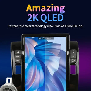 13.6" Qualcomm For Toyota Tundra 2007-2013 Car Radio Stereo Carplay Upgrade Tesla Style Screen Android Auto GPS Navigation Multimedia Player Carputech