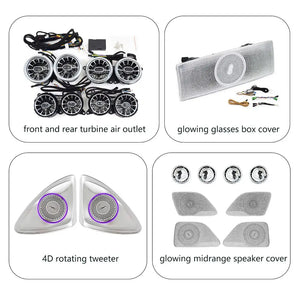 Full Set 64 Colors Ambient Lighting Kit for Mercedes Benz S-Class W222 2014-2020 Carputech