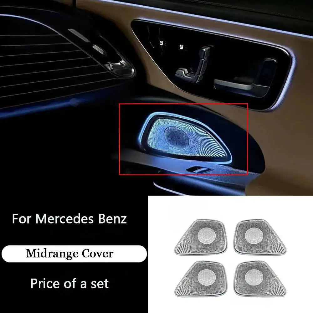 64 Colors Ambient Lighting For Mercedes Benz A-class W177 / CLA W118 / B-class W247 2019-2025 LED Car Neon Lamp Automotive Interior Decoration Carputech