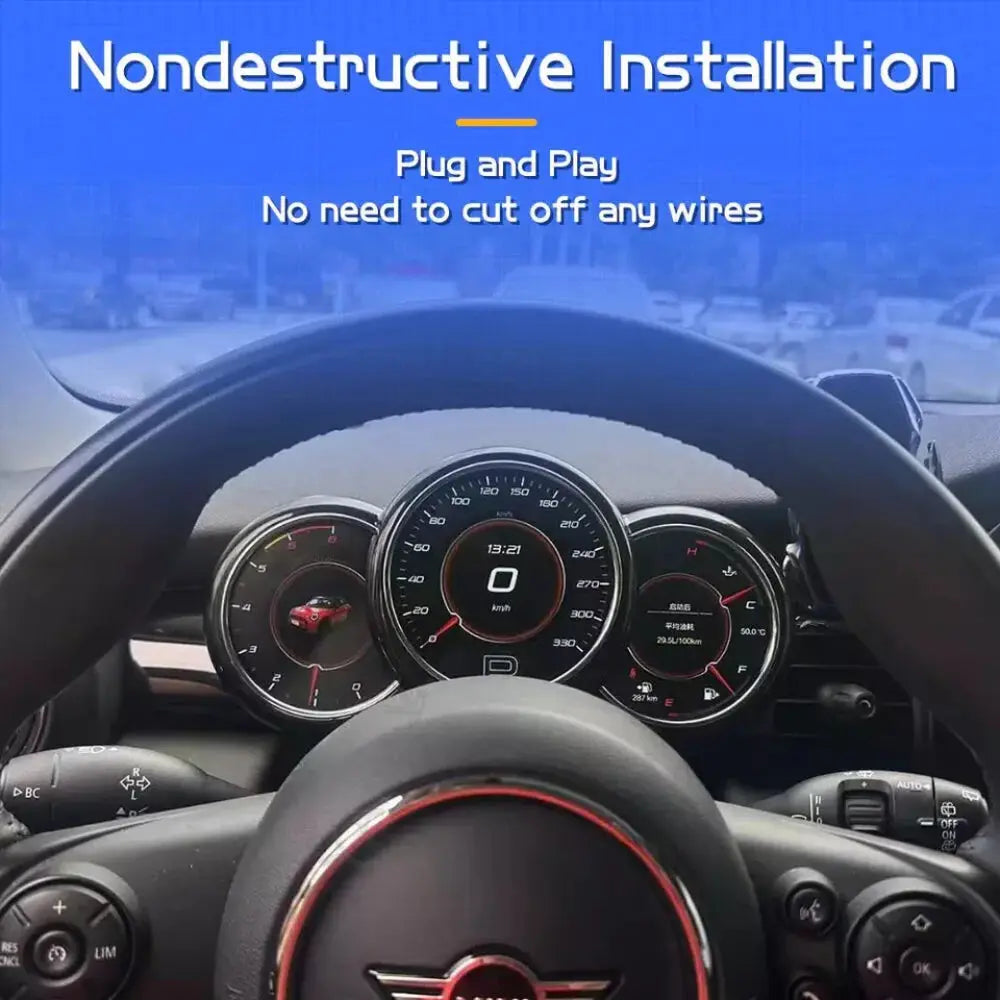 LCD Digital Dashboard Cluster For BMW MINI Cooper 2014-2023 Car Panel Speedometer Virtual Cockpit - Carputech