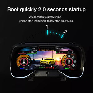 12.3" LCD Digital Dashboard Cluster For Chevrolet Camaro 2010-2015 Car Panel Speedometer Virtual Cockpit Carputech