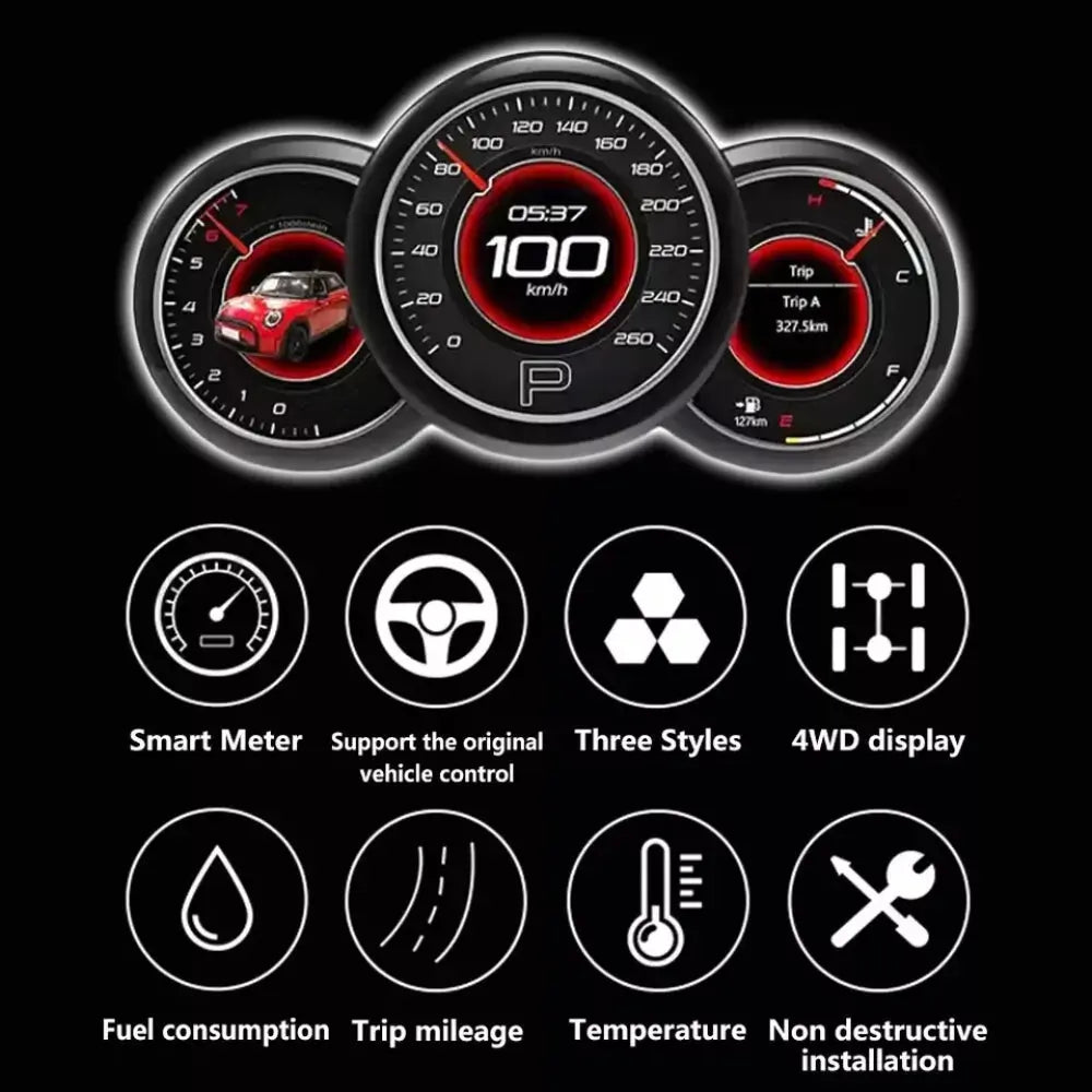 LCD Digital Dashboard Cluster For BMW MINI Cooper 2014-2023 Car Panel Speedometer Virtual Cockpit - Carputech
