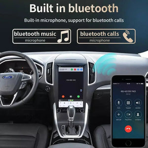 13.6" Qualcomm For Ford Edge 2015-2019 Car Radio Stereo Carplay Upgrade Tesla Style Screen Android Auto GPS Navigation Multimedia Player Carputech