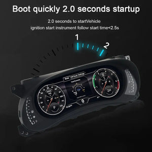 12.3" LCD Digital Dashboard Cluster For Jeep Wrangler 2010-2018 Car Panel Speedometer Virtual Cockpit Carputech