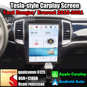 13" For Ford Ranger/ Everest 2015-2021 Car Radio Headunit Stereo Carplay Upgrade Tesla Style Screen Android Auto GPS Navigation Multimedia Player Carputech