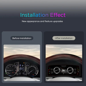 For Lexus LX570 2007-2017 12.3" LCD Digital Dashboard Cluster Car Panel Speedometer Virtual Cockpit Carputech