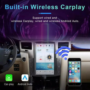 13.6" Qualcomm For Lexus LX570 2007-2015 Car Radio Stereo Carplay Upgrade Tesla Style Screen Android Auto GPS Navigation Multimedia Player Carputech