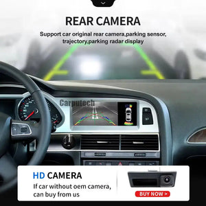 For Audi A6 C6 Q7 8 Core Android 14 System Car Radio Tablet WIFI 4G Carplay 8+128GB RAM BT GPS Navi Stereo Multimedia Player Carputech