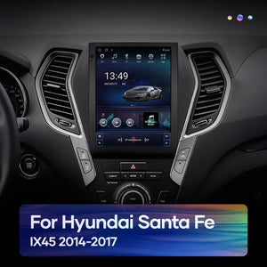 For Hyundai Santa Fe IX45 2014-2017 Car Android 12 Radio Player Multimedia Video GPS Navigation For Tesla Style Vertical Screen Carputech