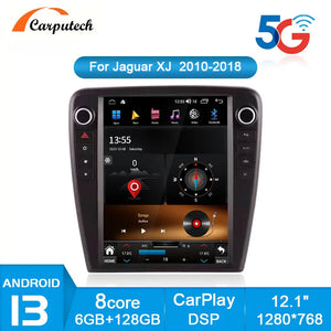 For Jaguar XJL 2010 2011 2012- 2018 Android 13 Car Multimedia Player Car Radio GPS Navigation Auto Audio DSP 12.1 Inch Tesla Style Screen Carputech