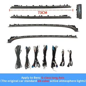 Full Set 64 colors Led Ambient Lighting Kit for Mercedes Benz S-Class W223 2021-2025 Carputech