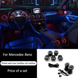 64 Colors Ambient Lighting For Mercedes Benz A-class W177 / CLA W118 / B-class W247 2019-2025 LED Car Neon Lamp Automotive Interior Decoration Carputech