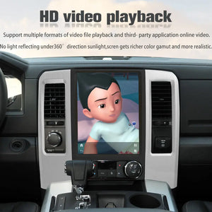 12.1" Qualcomm For Dodge RAM 1500 2500 3500 2008-2012 Car Radio Stereo Carplay Upgrade Tesla Style Screen Android Auto GPS Navigation Multimedia Player Carputech