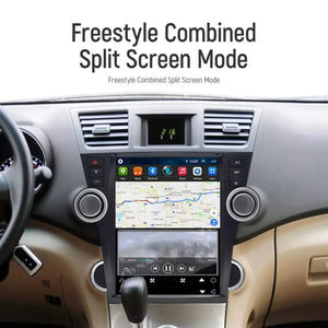 12.1" Qualcomm For Toyota Highlander 2008-2014 Car Radio Stereo Carplay Upgrade Tesla Style Screen Android Auto GPS Navigation Multimedia Player Carputech