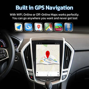 10.5" Qualcomm For Cadillac ATS CTS XTS SRX Escalade 2013-2018 Car Radio Stereo Carplay Upgrade Tesla Style Screen Android Auto GPS Navigation Multimedia Player Carputech