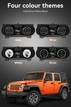 12.3" LCD Digital Dashboard Cluster For JEEP Wrangler 2018-2023 Car Panel Speedometer Virtual Cockpit Carputech