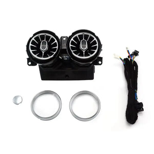 64 Colors Ambient Lighting Kits for Mercedes-Benz E-Class W213 2016-2022 Rotary Tweeter Atmosphere Light Luminous Turbine Vent Speaker Cover Carputech