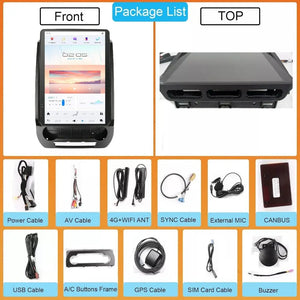 14.4" Qualcomm For Ford Expedition 2016-2022 Car Radio Stereo Carplay Upgrade Tesla Style Screen Android Auto GPS Navigation Multimedia Player Carputech