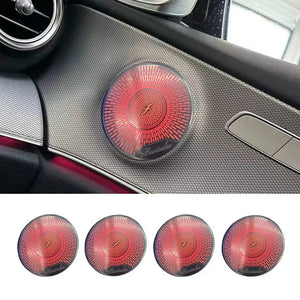 64 Colors Ambient Lighting Kits for Mercedes-Benz E-Class W213 2016-2022 Rotary Tweeter Atmosphere Light Luminous Turbine Vent Speaker Cover Carputech