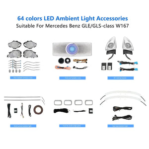 For 2020-2025 Mercedes-Benz GLE/GLS W167 X167 LED Ambient Lighting Carputech