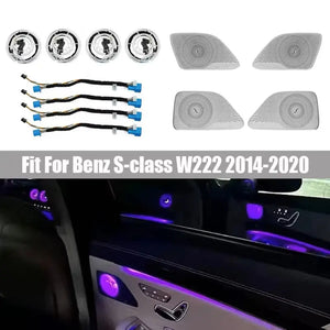 Full Set 64 Colors Ambient Lighting Kit for Mercedes Benz S-Class W222 2014-2020 Carputech