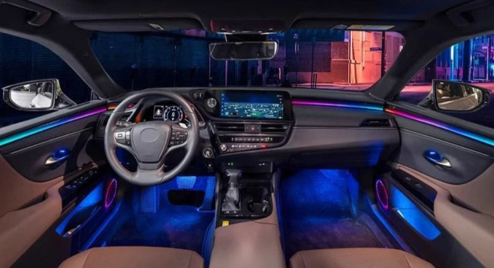 64 Colors Dynamic Ambient Lighting for LEXUS RX 2016 -2022 Interior Lighting Upgrade Accessories Carputech