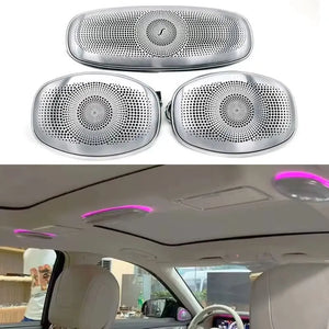 64 Colors Ambient Lighting Kits for Mercedes-Benz E-Class W213 2016-2022 Rotary Tweeter Atmosphere Light Luminous Turbine Vent Speaker Cover Carputech