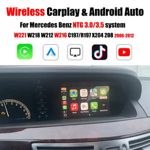 Carputech Wireless Apple CarPlay & Android Auto Retrofit for Mercedes-Benz S-Class W221 (2006–2012) – NTG 3.0 / NTG 3.5 Systems Carputech