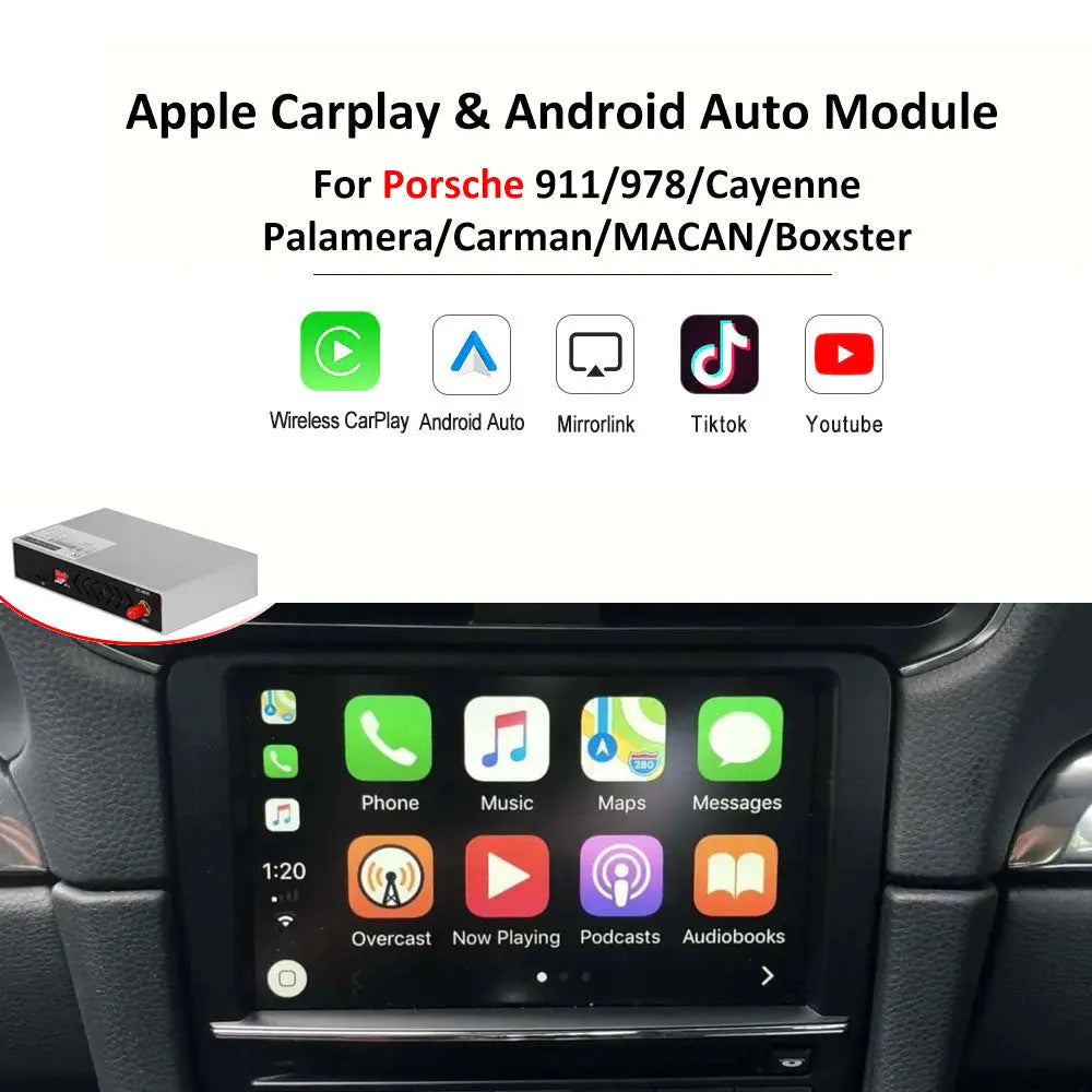 For Porsche 911 /978 Cayenne Palamera Carman MACAN Boxster 2010-2018 | Apple Carplay & Android Auto Module Carputech