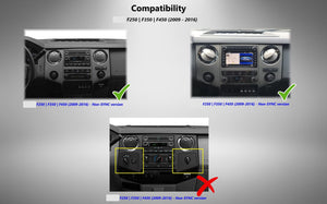 12.1" Tesla-Style Android Screen for Ford F-250 F-350 2009–2016 | Wireless CarPlay & Android Auto Carputech