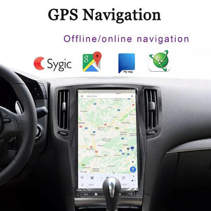 13.6" Qualcomm For Infiniti G37 2007-2013 Car Radio Stereo Carplay Upgrade Tesla Style Screen Android Auto GPS Navigation Multimedia Player Carputech