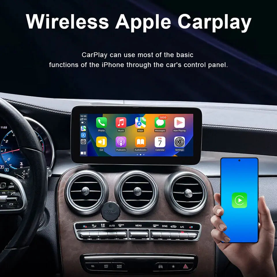 Full-Screen Wireless CarPlay & Android Auto for Mercedes-Benz NTG5.5 NTG6.0 (2018–2022)| OEM Sound Quality carlinkitbox