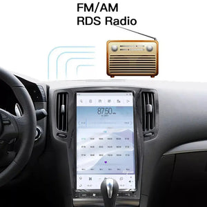 13.6" Qualcomm For Infiniti G35 2007-2013 Car Radio Stereo Carplay Upgrade Tesla Style Screen Android Auto GPS Navigation Multimedia Player Carputech