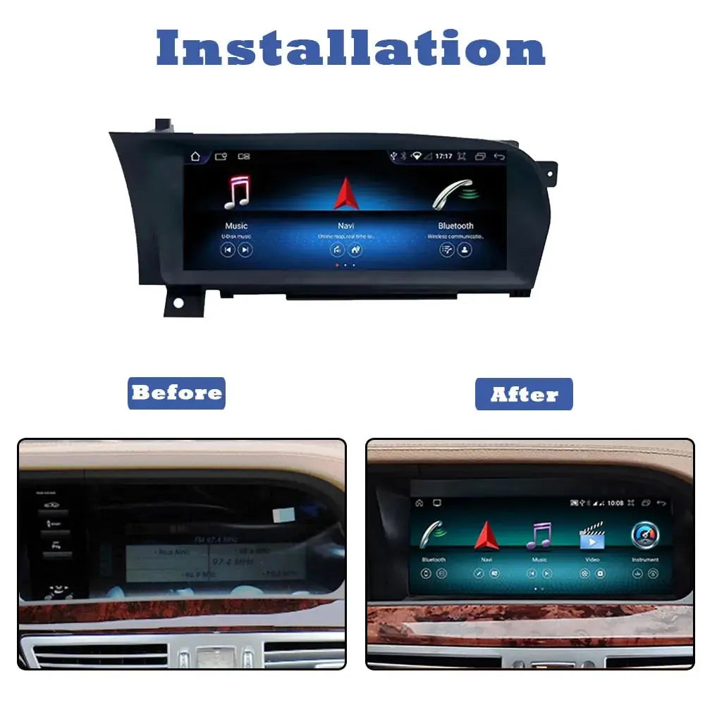 8+128GB Android13.0 Car Radio For Mercedes-Benz S W221 W222 2005-2013 Car Auto Stereo GPS Navigation Multimedia Player Head Unit Carputech