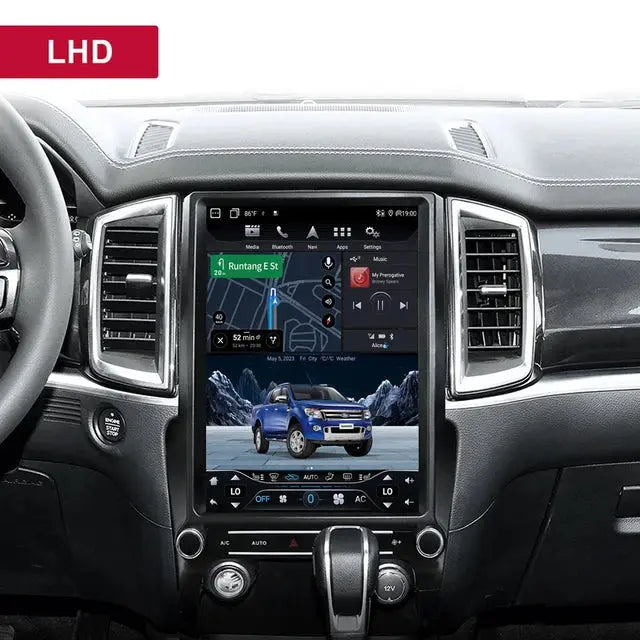 Carputech Android 12 13‘’Tesla Screen Car Radio Media Player For Ford Ranger/Everest 2015 2016 2017 2018 2019 2020 2021 GPS Navig HeadUnit Carputech