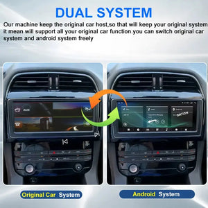 Dual System Android Car Radio Multimedia Player For Jaguar XE, XF, XFL Stereo 2016-2019 GPS Navigation, Carplay, WIFI, Main Unit Carputech