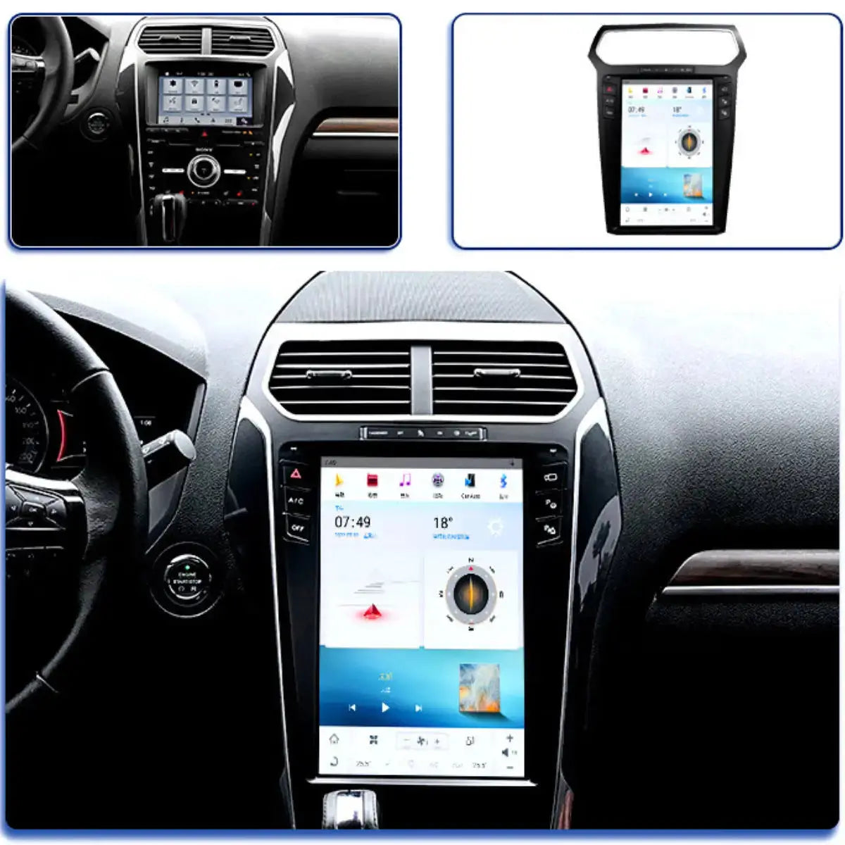 Ford F250 2009-2022 | Tesla-style Apple Carplay Screen | Car Radio SAT NAV Android Auto Carputech