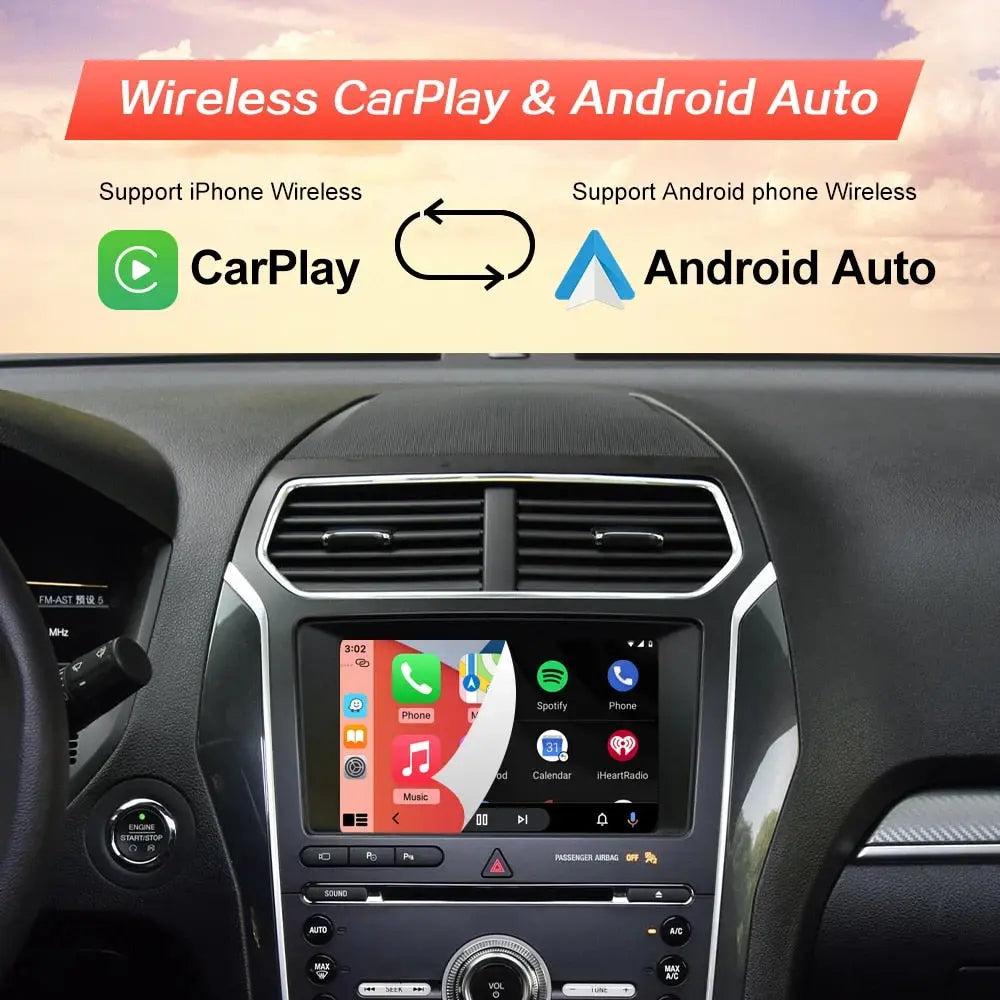 Wireless Carplay Module For Ford Sync 2 System 8 inch LCD Screen Carputech