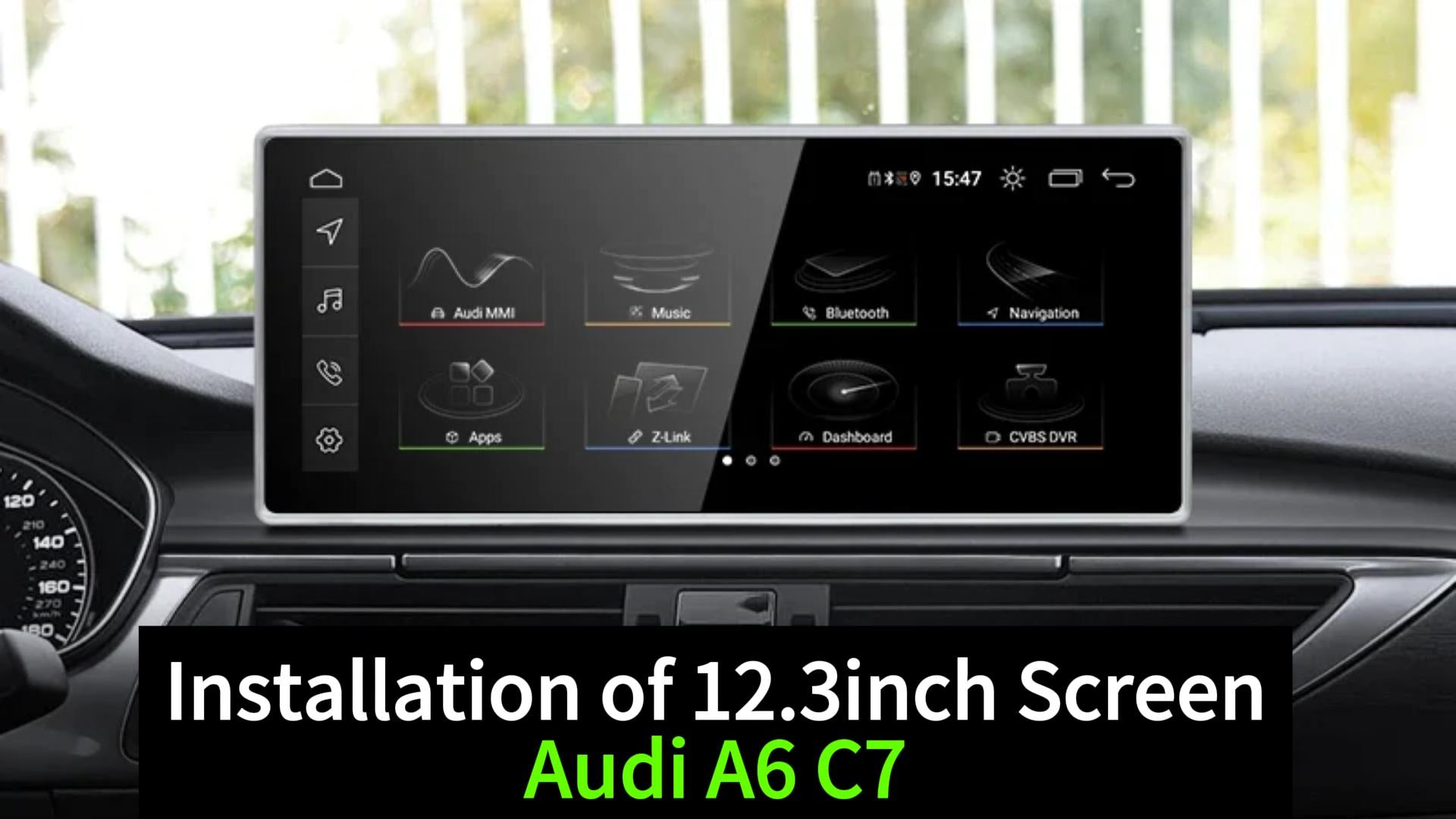 How to Add 12.3inch Android Touch Screen to 2012-2019 Audi A6 step by step