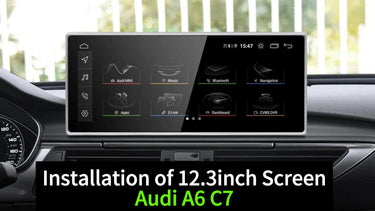 How to Add 12.3inch Android Touch Screen to 2012-2019 Audi A6 by