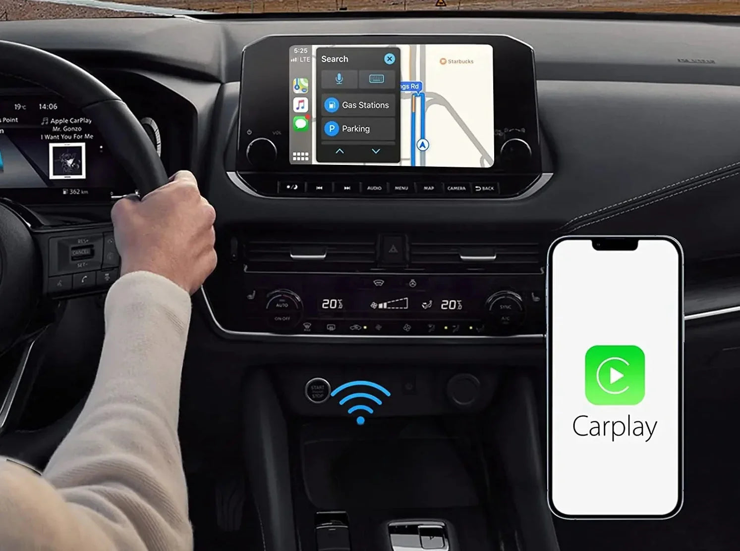 How to use Bluetooth audio Carputech Apple CarPlay