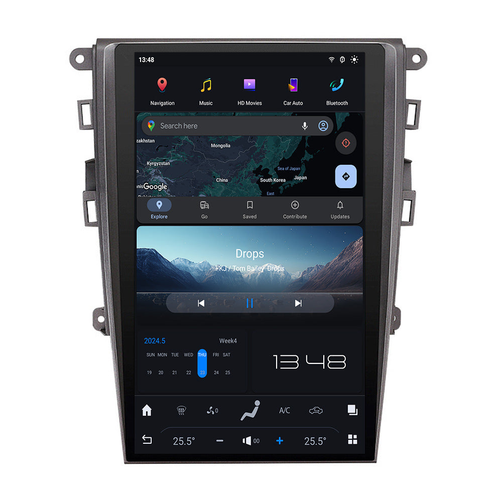 13.6" Tesla-Style Android Screen for Ford Mondeo / Fusion (2013–2020) | Qualcomm Snapdragon | CarPlay & Android Auto