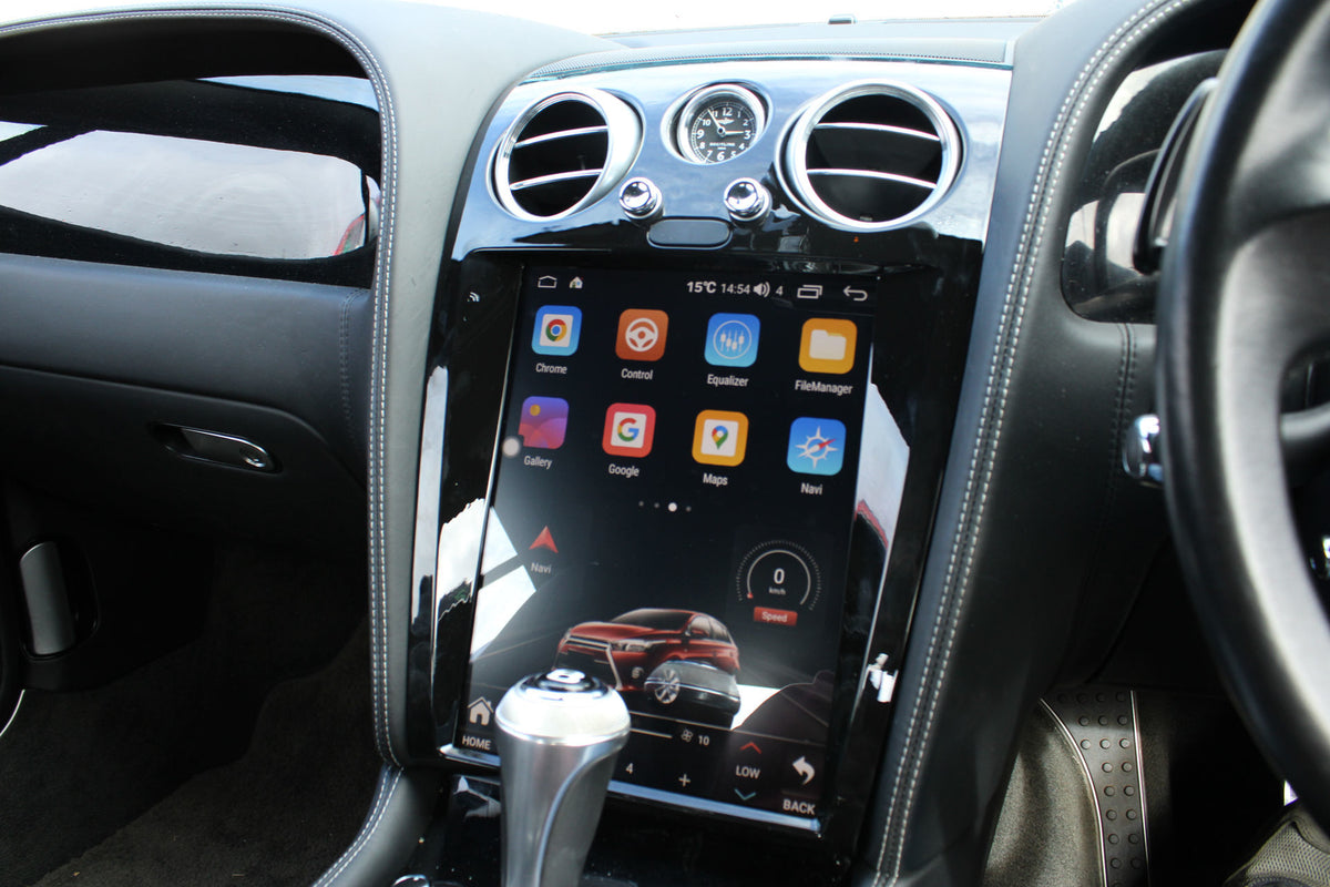 Android 13.0 Tesla Voiture Multimédia GPS Navi Radio Pour Bentley Speeding Supersport Vidéo Audio Lecteur carplay FM AM 4G Carte SIM 