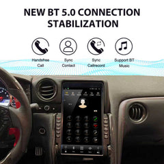 Autoradio 14,4" Qualcomm pour Nissan GTR 2008-2020, stéréo, Carplay, mise à niveau, écran de style Tesla, Android Auto, navigation GPS, lecteur multimédia 