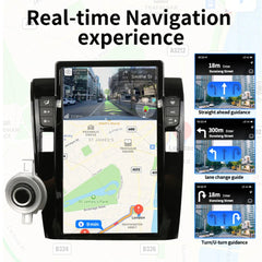 Autoradio 13,6" Qualcomm pour Toyota Tundra 2007-2013, mise à niveau Carplay, écran de style Tesla, Android Auto, navigation GPS, lecteur multimédia